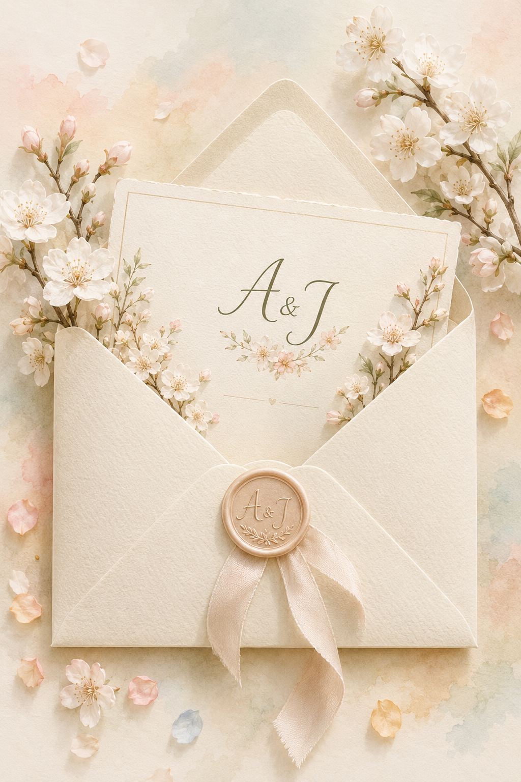 Sobre floral de Angel y Janelys